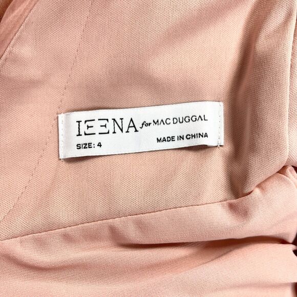 Ienna For Mac Duggal Tiered Gown Womens 4 Ruffled High Low Bodysuit Fairy Rose - Picture 8 of 14